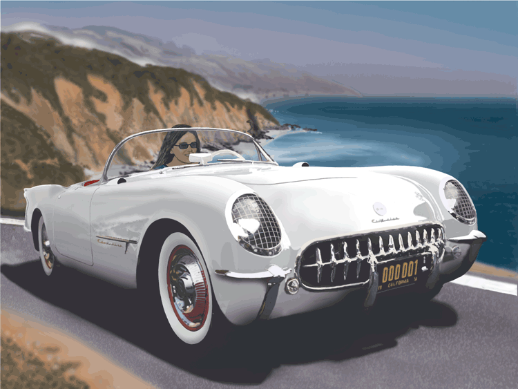 1953 Corvette Motorama show car The first Corvettes were powered by a six